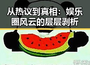 从热议到真相:娱乐圈风云的层层剥析
