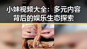 小妹视频大全:多元内容背后的娱乐生态探索